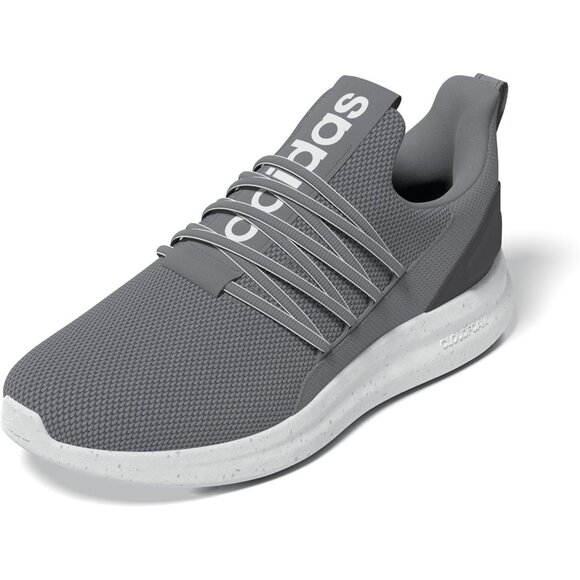 ⚡Adidas Mens Grey/White/Grey Imported Rubber Lite Racer Adapt Pull-On Shoes - Picture 1 of 7